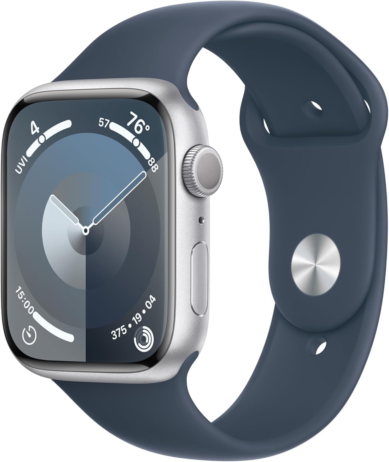 Amazon.com: Apple Watch Series 9 [GPS 45mm] Silver Aluminum Case